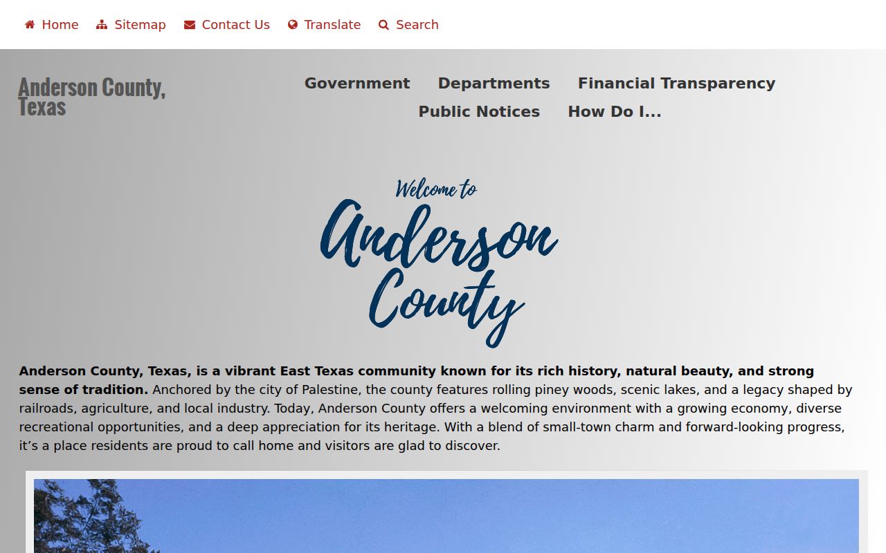 Anderson County Jail visitation scheduling rules