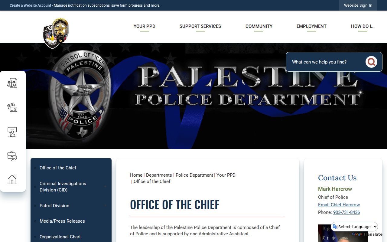 Palestine police and municipal building